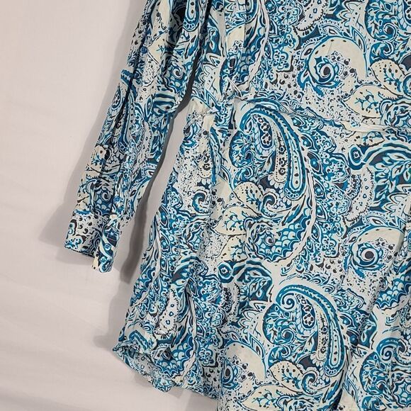 Bit & Bridle Blue Long Sleeve Tunic Top - Picture 9 of 10